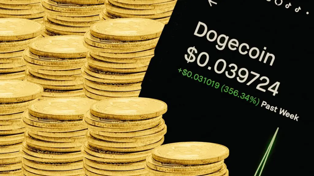 How much is Dogecoin stock today?