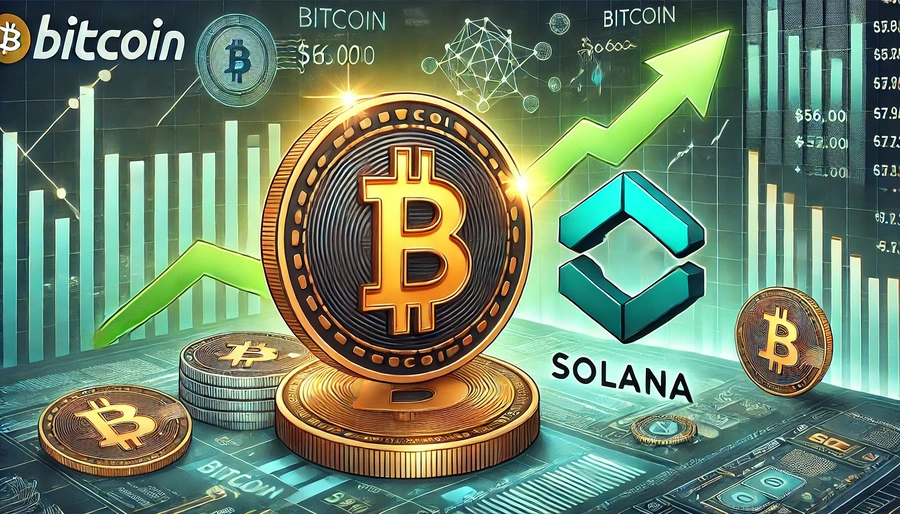 Bitcoin surpasses $56,000, Solana Developing Comeback From Monday's Rout.